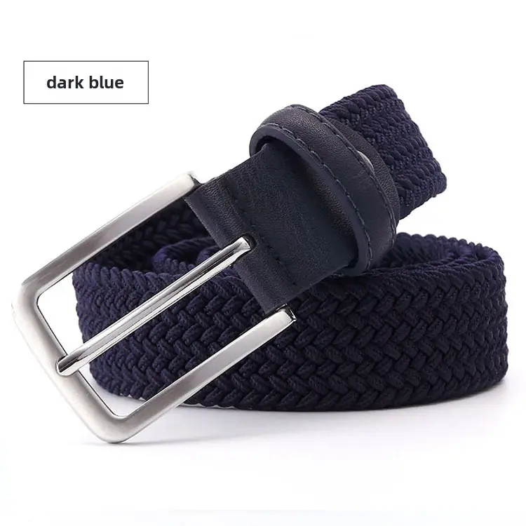 Men's Gray Woven Slim Fit Belt 140cm - Image 48