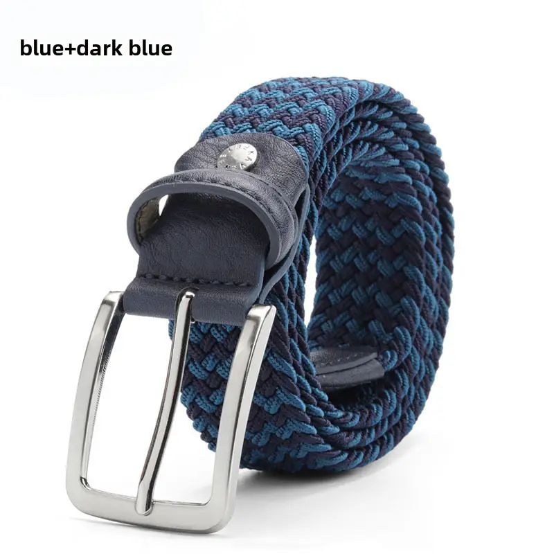 Men's Gray Woven Slim Fit Belt 140cm - Image 62