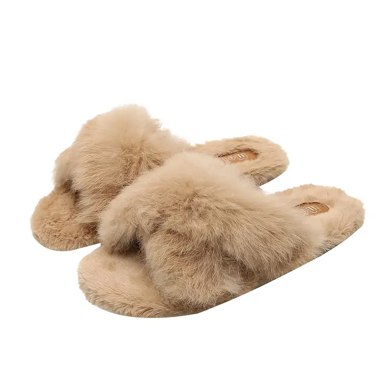 Women's 2022 Wool Faux Fur Slippers All Colors - Image 12