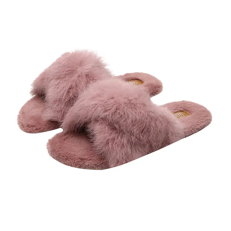 Women's 2022 Wool Faux Fur Slippers All Colors - Image 3