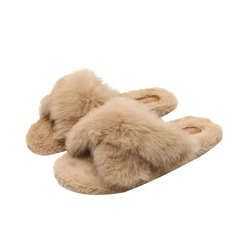 Women's 2022 Wool Faux Fur Slippers All Colors - Image 4