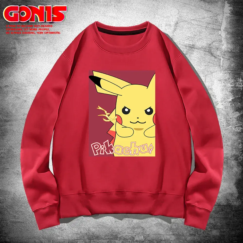 Pikachu Graphic Sweatshirt White for Men Women - Image 13
