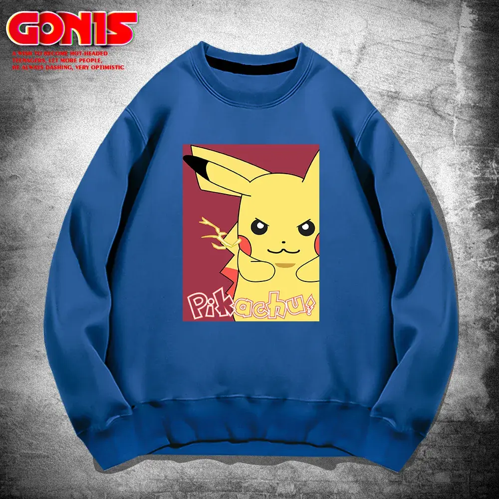Pikachu Graphic Sweatshirt White for Men Women - Image 5