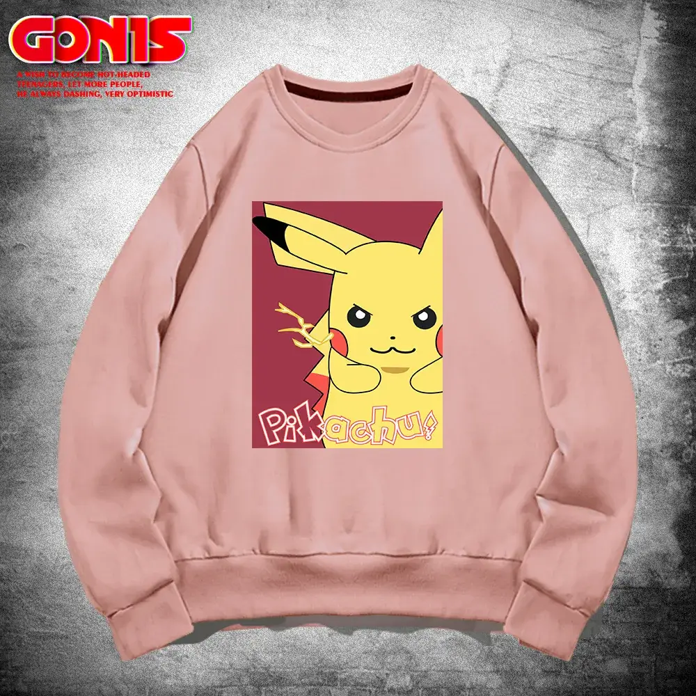 Pikachu Graphic Sweatshirt White for Men Women - Image 7