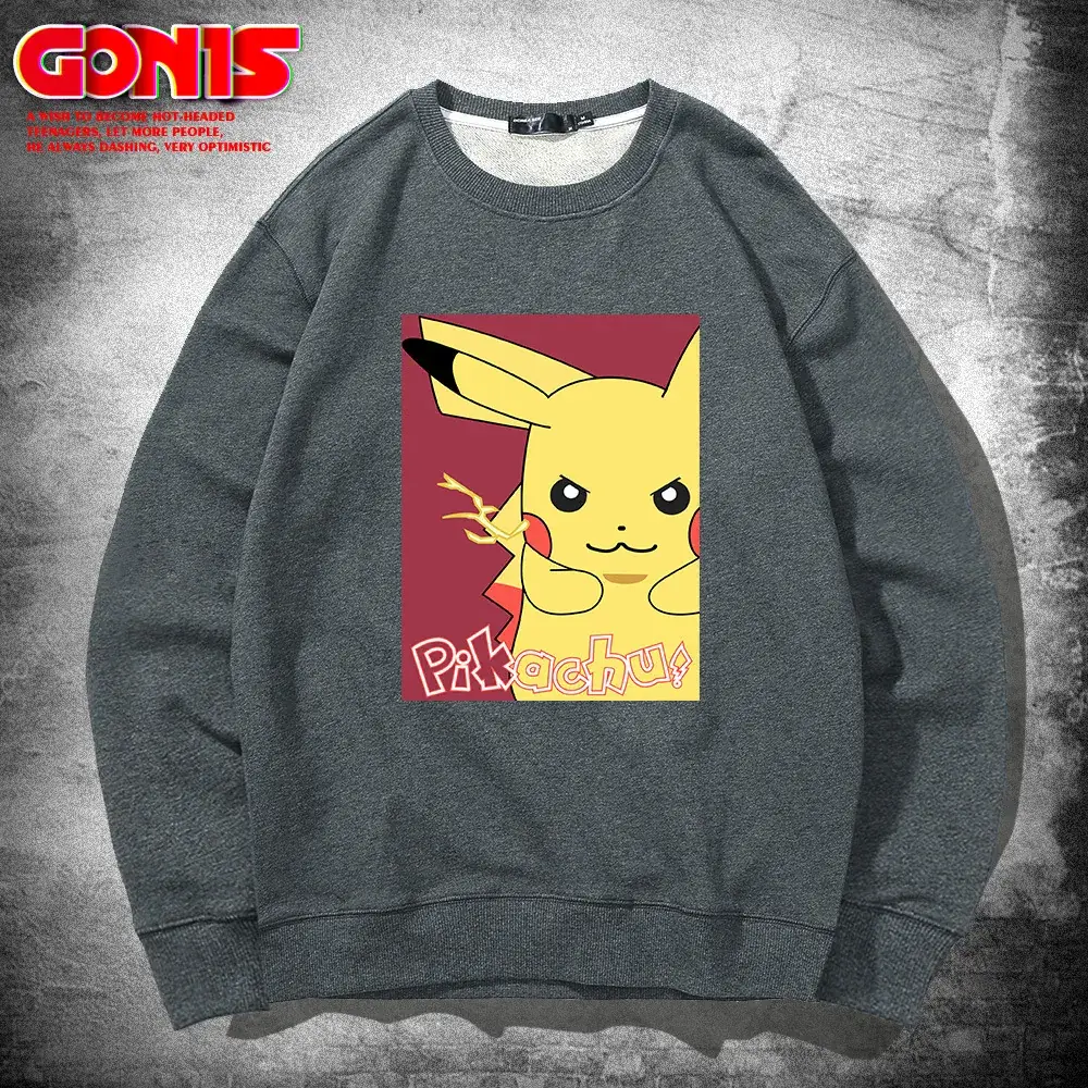 Pikachu Graphic Sweatshirt White for Men Women - Image 8