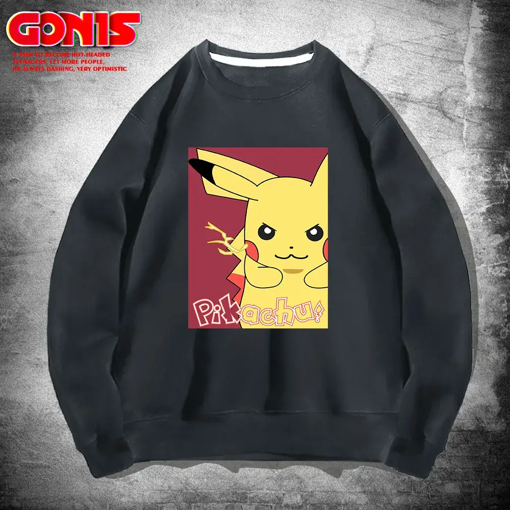 Pikachu Graphic Sweatshirt White for Men Women - Image 9
