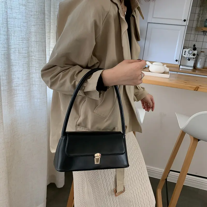 Fairy Gentle Style Small Brown Leather Handbag - Image 7