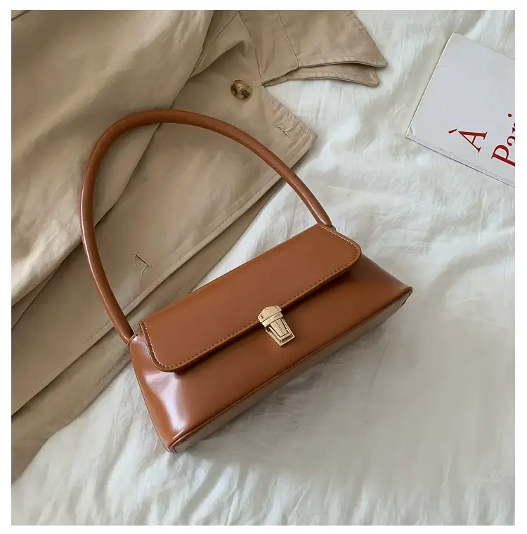 Fairy Gentle Style Small Brown Leather Handbag — feature 15