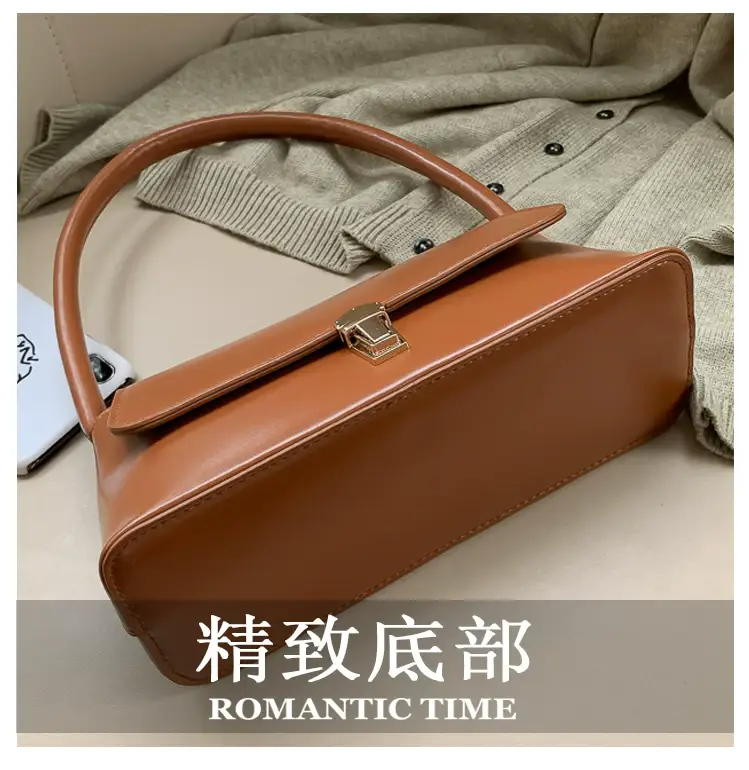 Fairy Gentle Style Small Brown Leather Handbag — feature 20