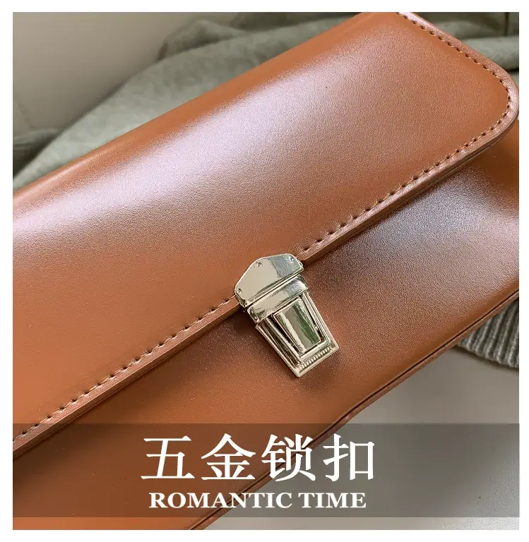 Fairy Gentle Style Small Brown Leather Handbag — feature 21
