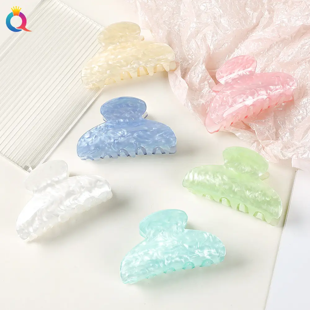 Acrylic Marble Shark Hair Clips Multi Color Wholesale - Image 27