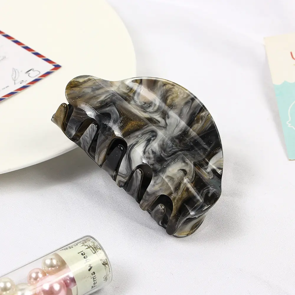 Acrylic Marble Shark Hair Clips Multi Color Wholesale - Image 13