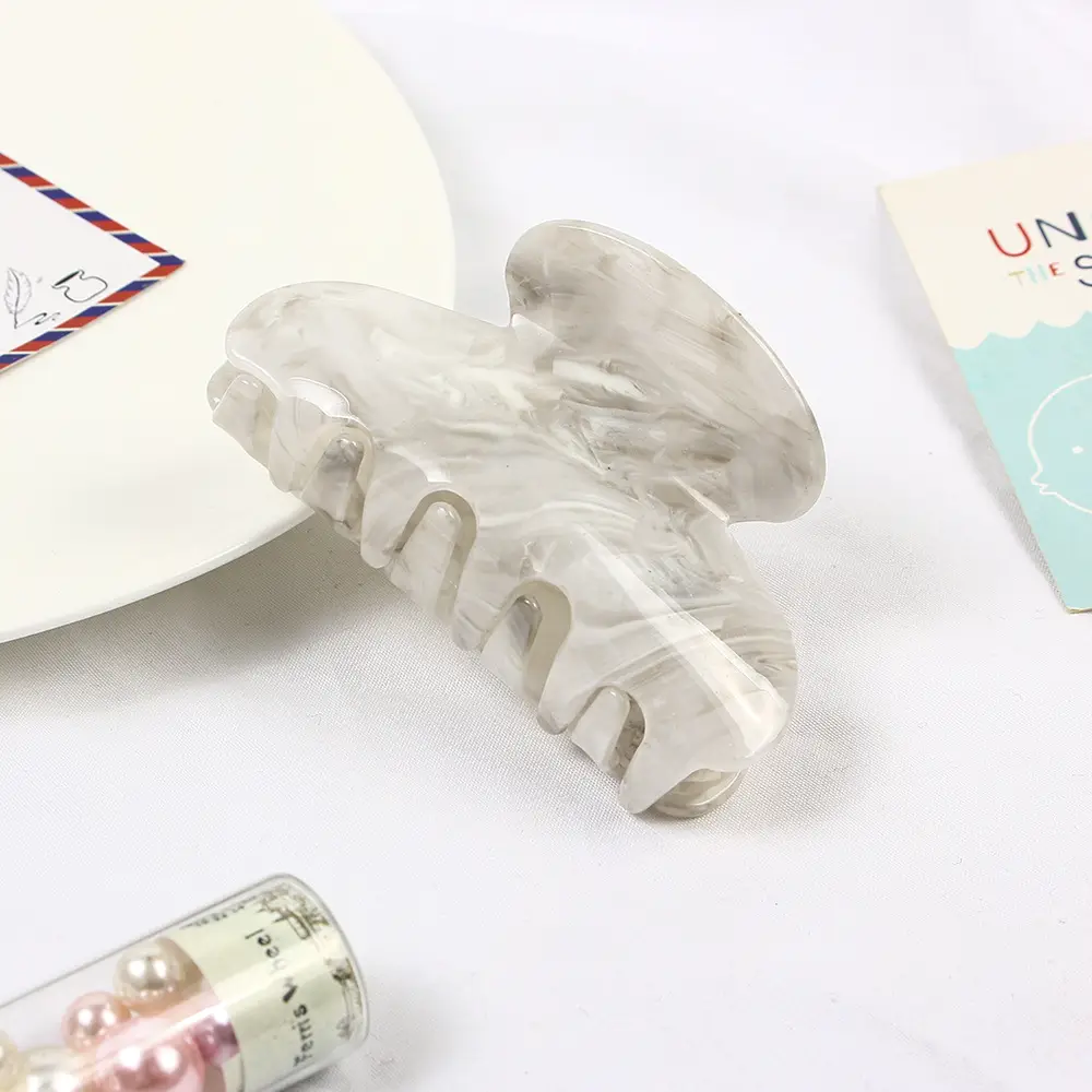 Acrylic Marble Shark Hair Clips Multi Color Wholesale - Image 19