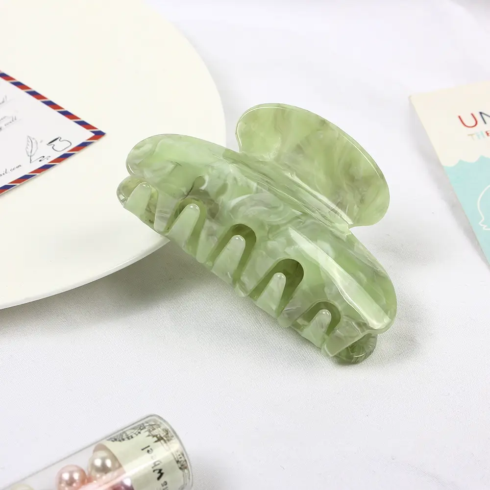 Acrylic Marble Shark Hair Clips Multi Color Wholesale - Image 20