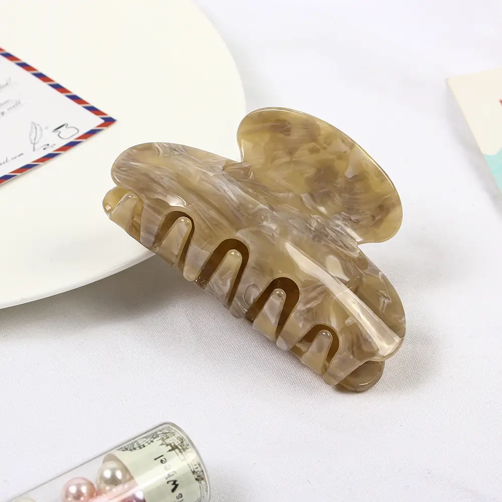 Acrylic Marble Shark Hair Clips Multi Color Wholesale - Image 21