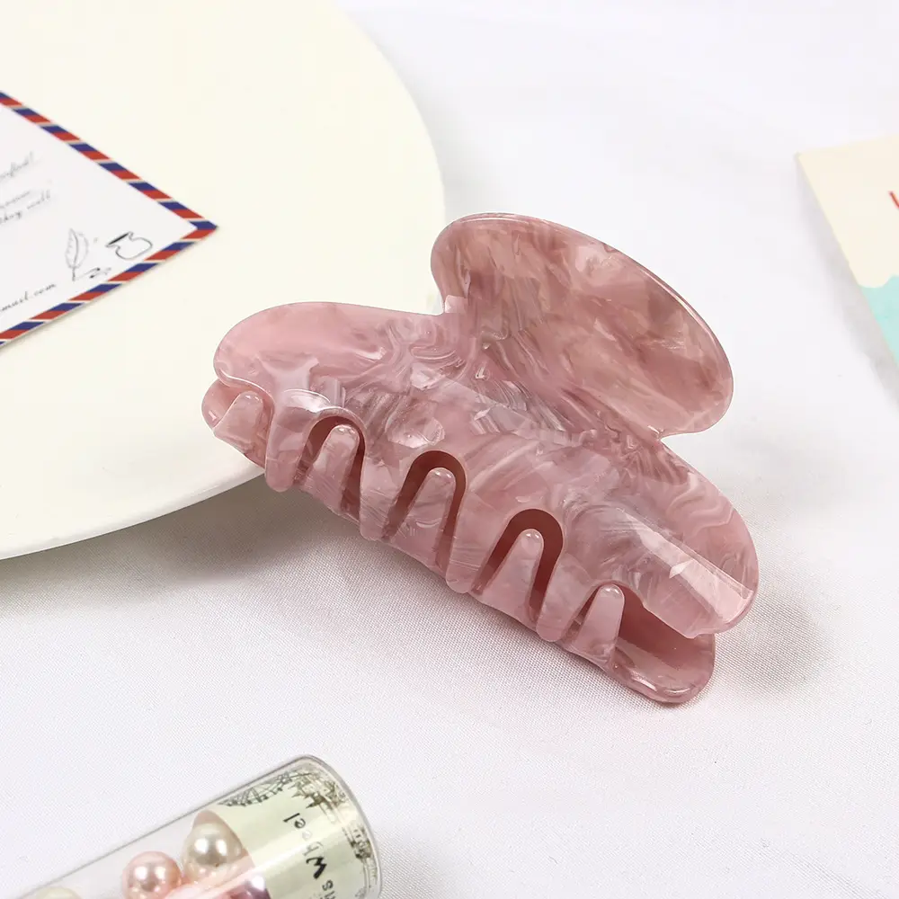 Acrylic Marble Shark Hair Clips Multi Color Wholesale - Image 22
