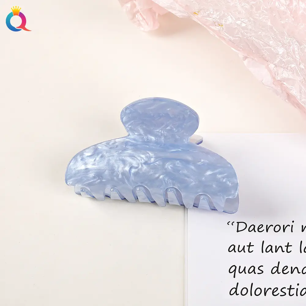 Acrylic Marble Shark Hair Clips Multi Color Wholesale - Image 9