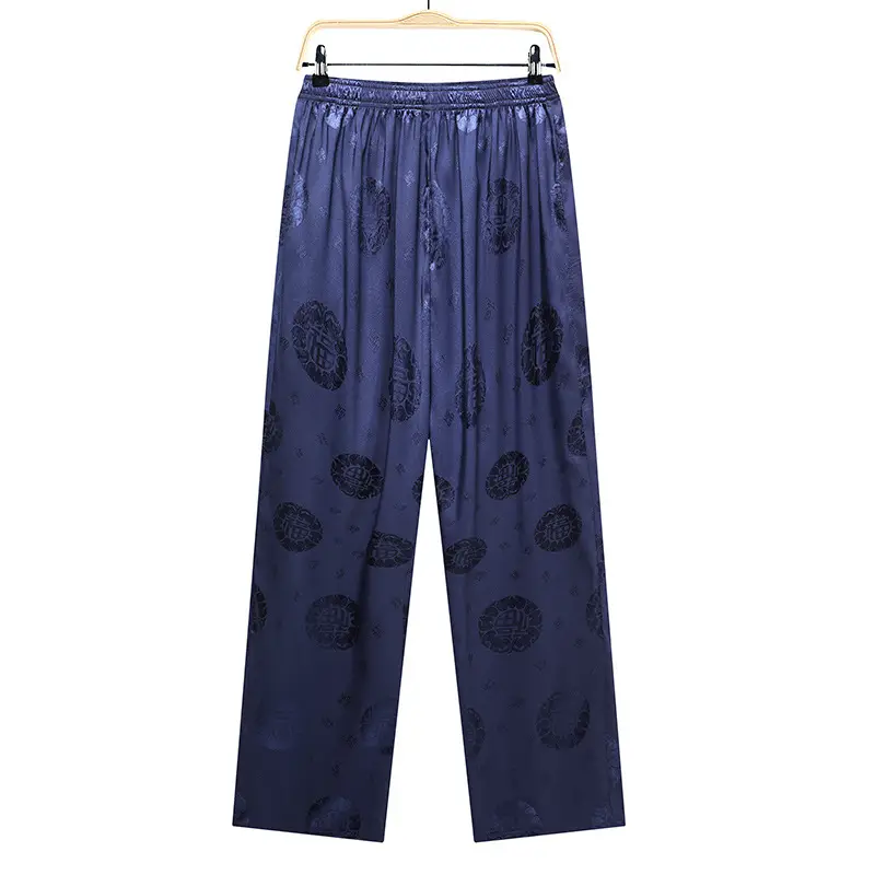 Red Printed Capri Pants for Men Summer Wear - Image 2