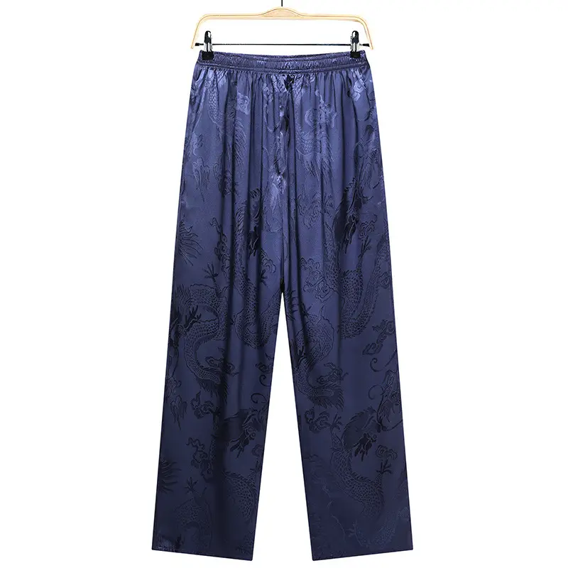 Red Printed Capri Pants for Men Summer Wear - Image 5