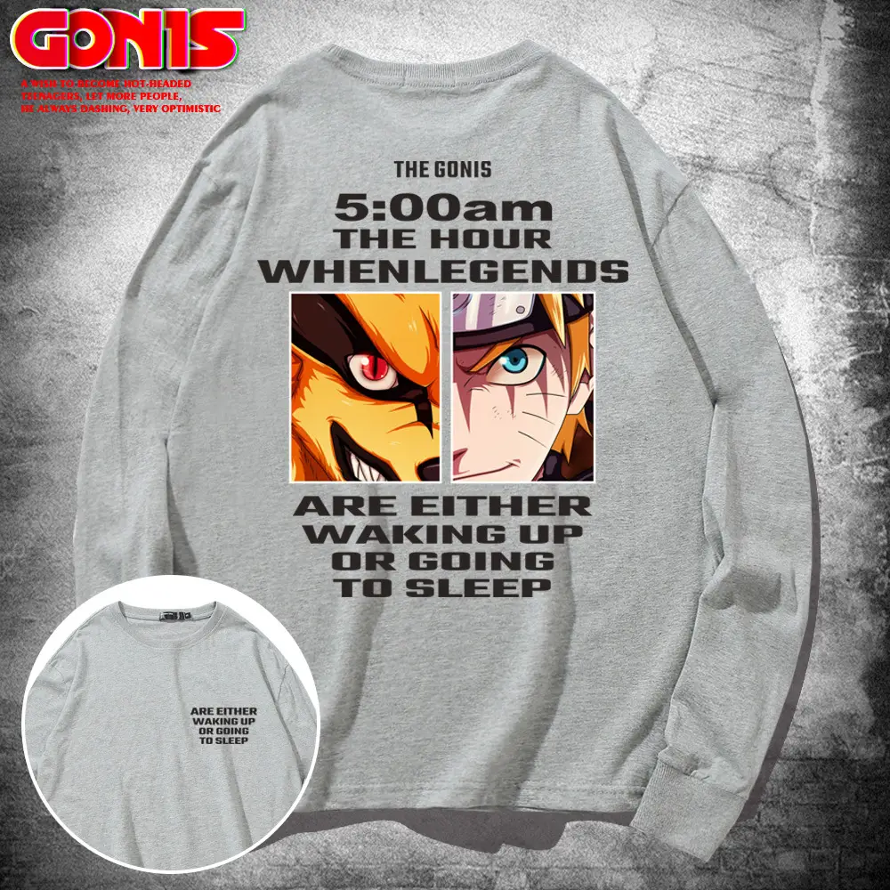 Naruto Whenge Legend T-Shirt Men Women Grey - Image 7