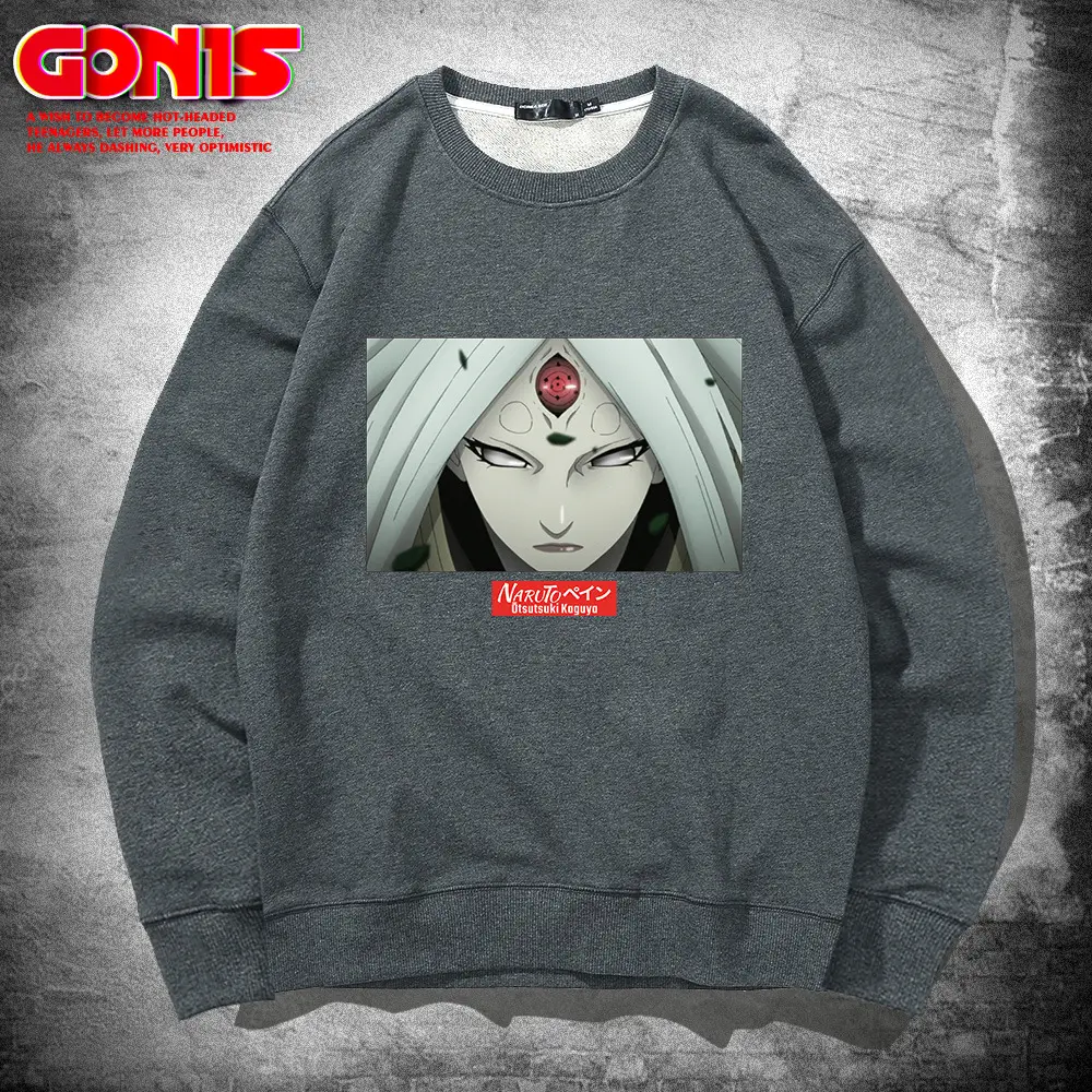 Naruto Anime Crewneck Sweatshirt Black Men Women