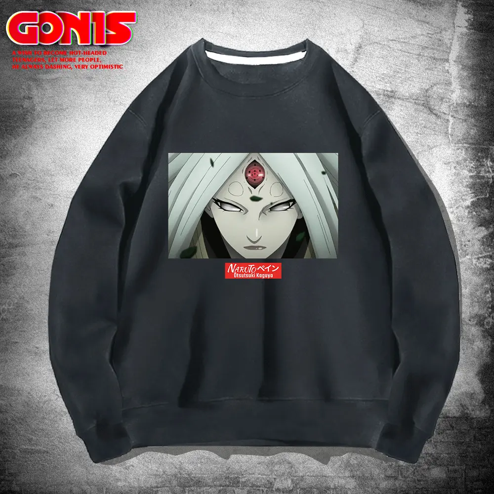 Naruto Anime Crewneck Sweatshirt Black Men Women