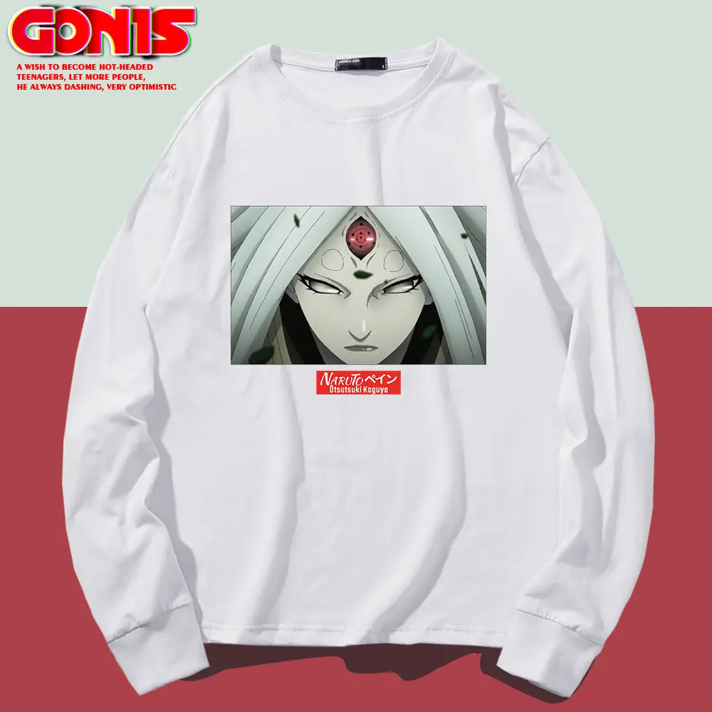 Naruto Graphic Long Sleeve T-Shirt Black - Image 11