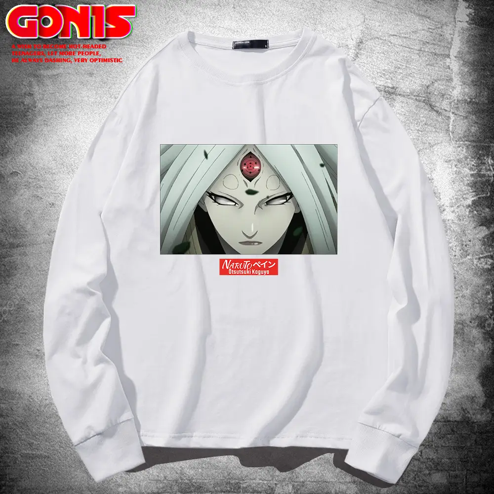 Naruto Graphic Long Sleeve T-Shirt Black - Image 2
