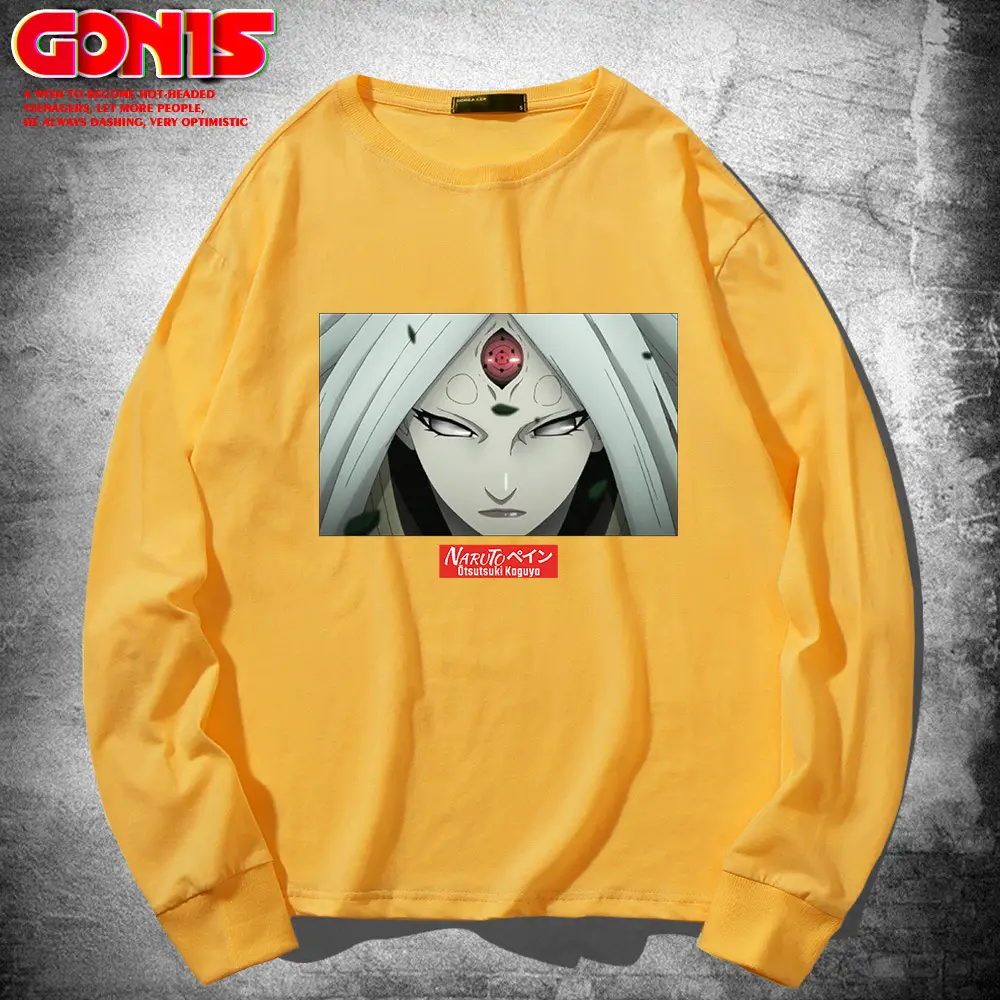 Naruto Graphic Long Sleeve T-Shirt Black - Image 3
