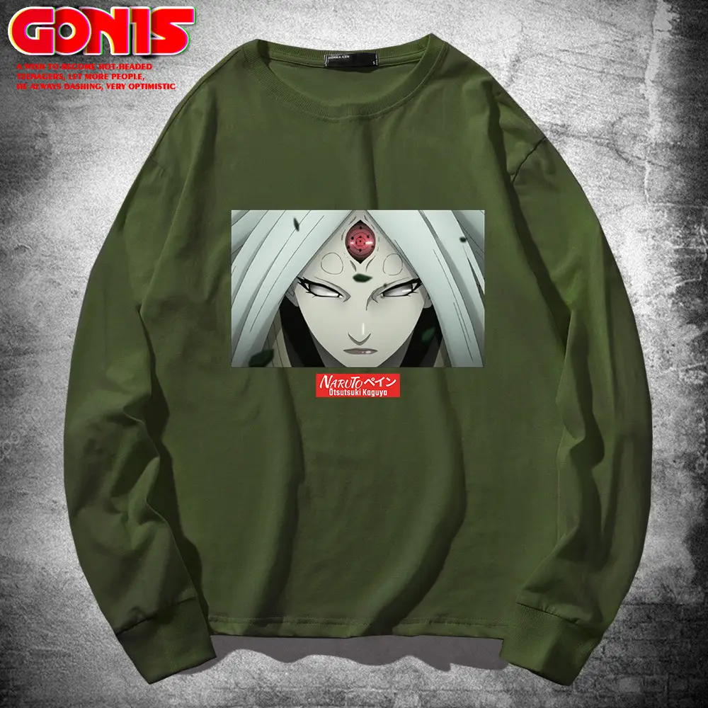 Naruto Graphic Long Sleeve T-Shirt Black - Image 6
