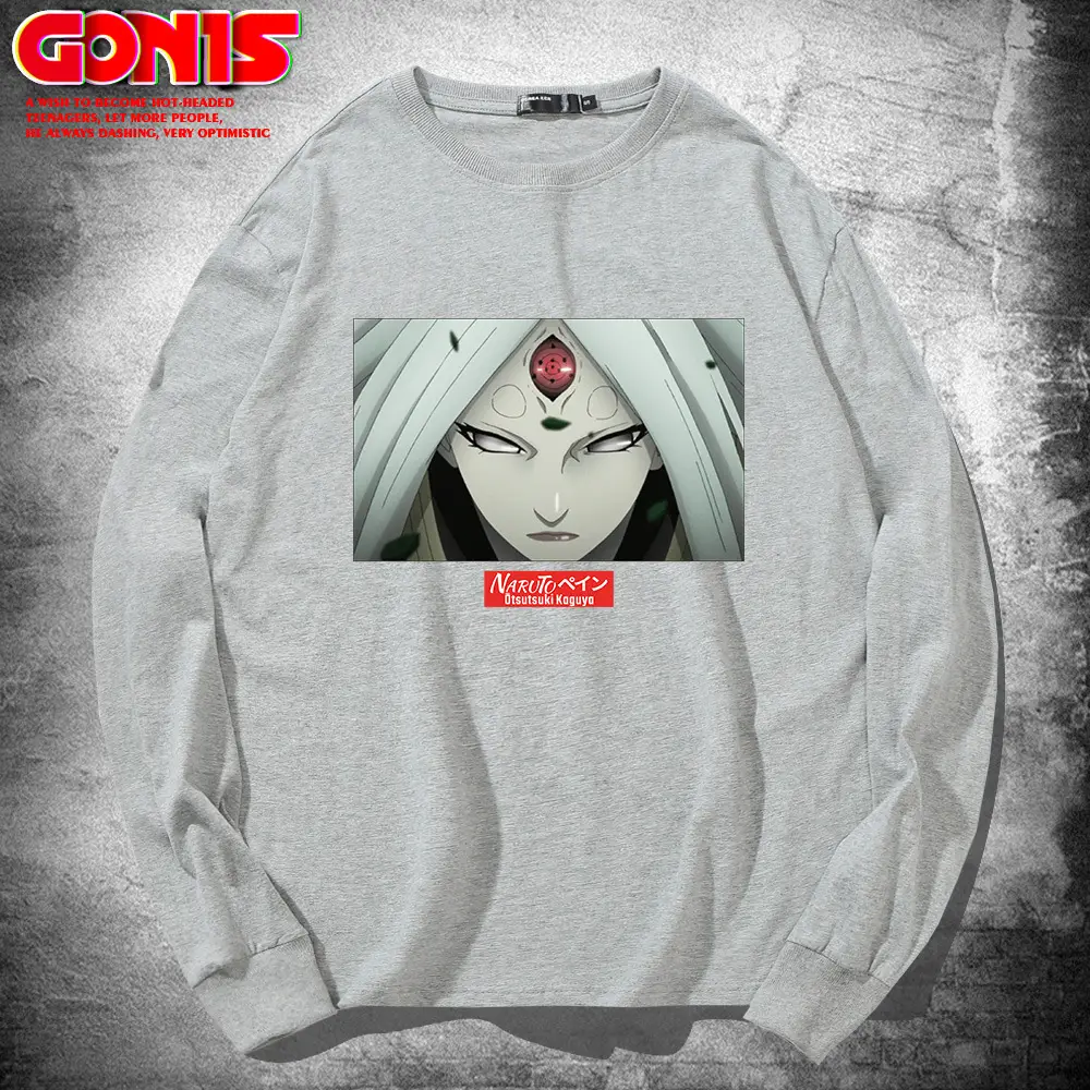 Naruto Graphic Long Sleeve T-Shirt Black - Image 7