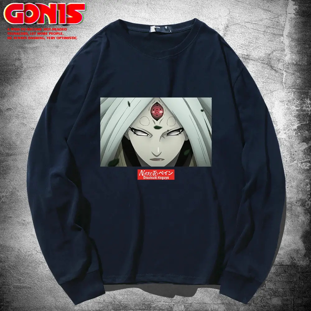 Naruto Graphic Long Sleeve T-Shirt Black - Image 9