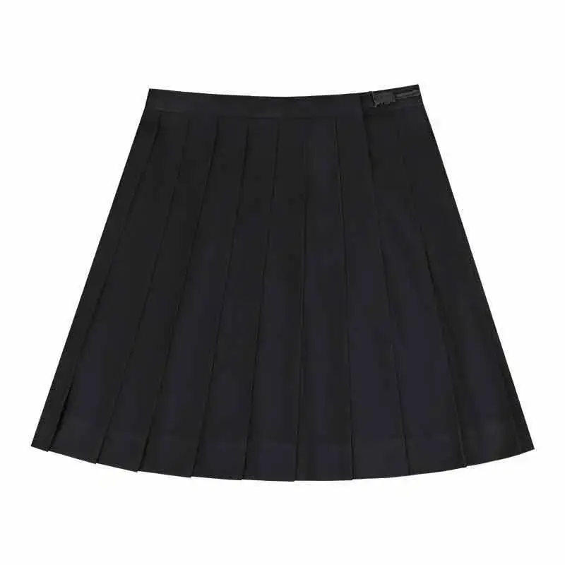 Black Japanese Sailor Suit with Blue Tie and Kansai Lapels
