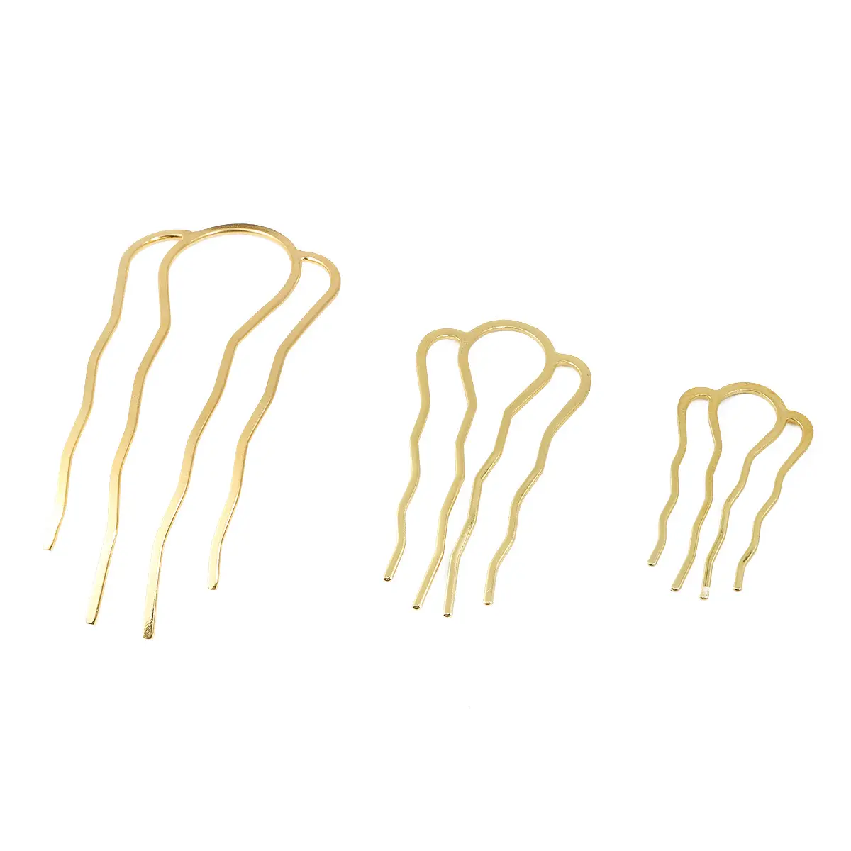 Carb Hairpin DIY Homemade Four Teeth Bridal Wedding Jewelry Vintage - Image 11