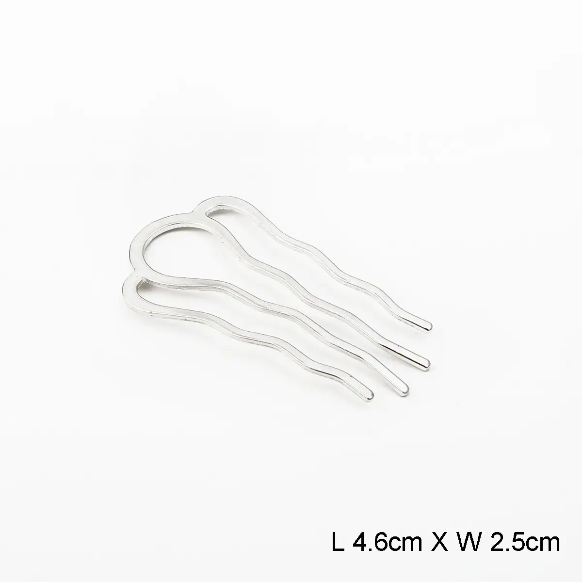 Carb Hairpin DIY Homemade Four Teeth Bridal Wedding Jewelry Vintage - Image 2