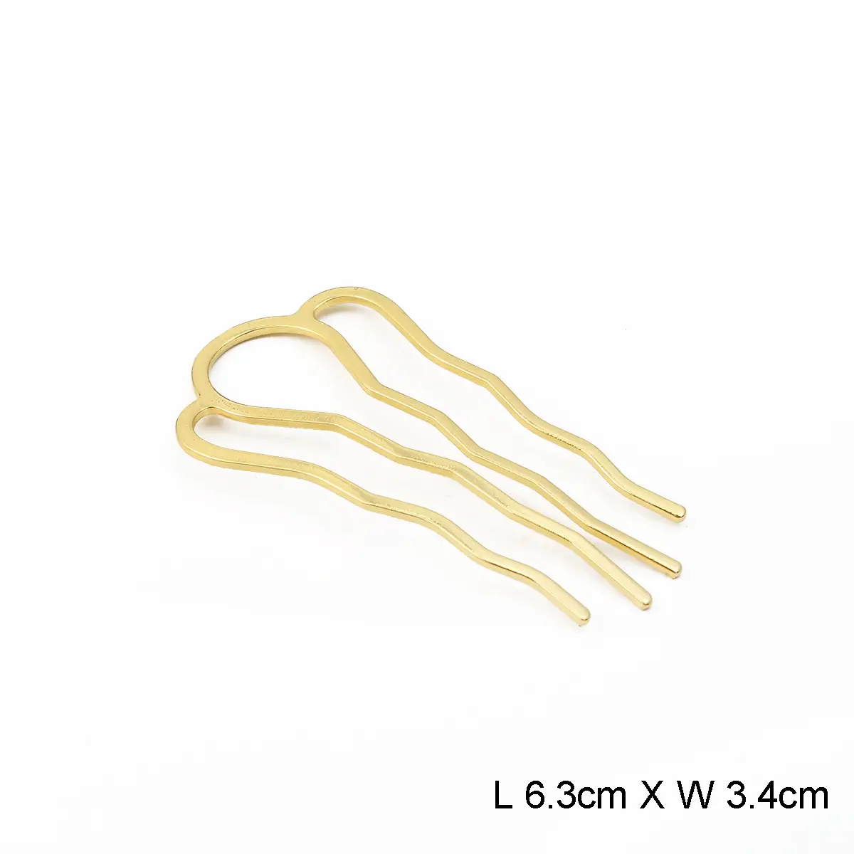 Carb Hairpin DIY Homemade Four Teeth Bridal Wedding Jewelry Vintage - Image 3