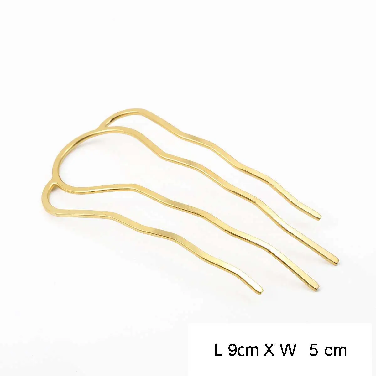 Carb Hairpin DIY Homemade Four Teeth Bridal Wedding Jewelry Vintage - Image 5