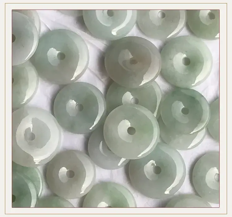 Light White Jade Safety Buckle with Central Hole — feature 5