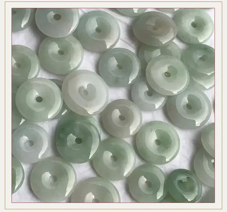 Light White Jade Safety Buckle with Central Hole — feature 6