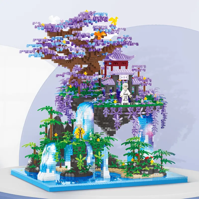 Peach Blossom Building Blocks Toy Set for Kids - Image 13