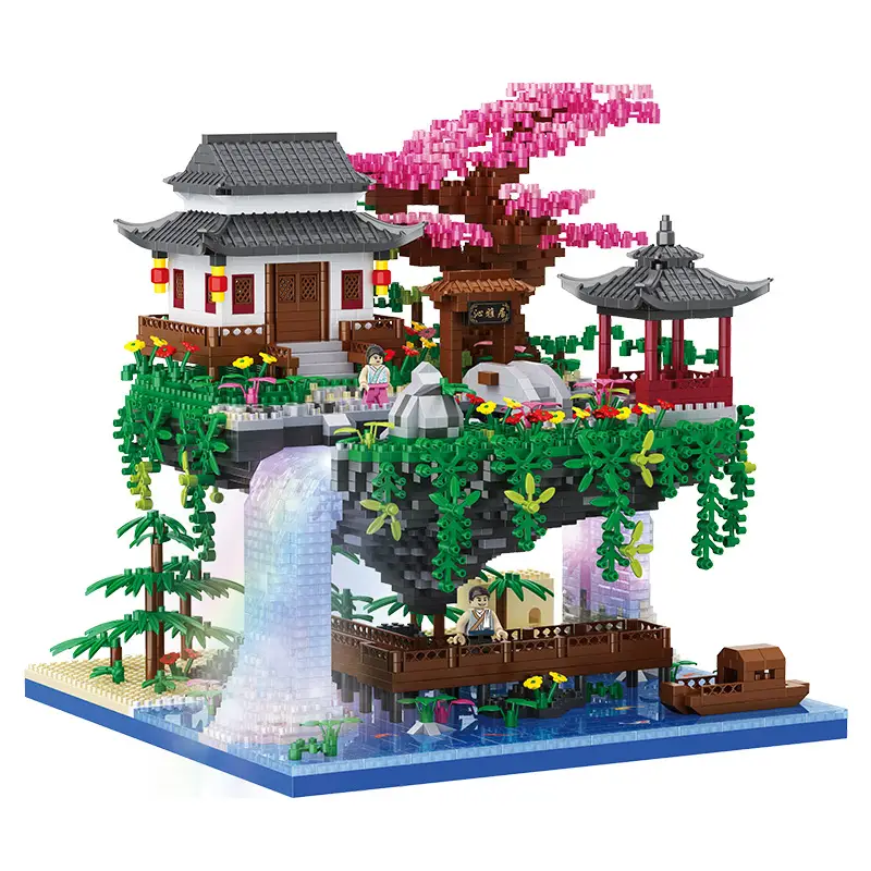 Peach Blossom Building Blocks Toy Set for Kids - Image 14