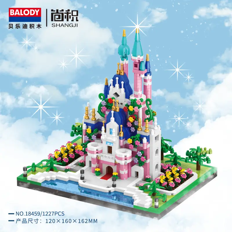 Peach Blossom Building Blocks Toy Set for Kids - Image 4