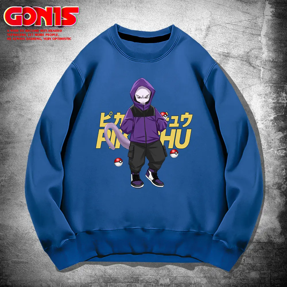 Pokémon Pikachu Crewneck Sweatshirt Blue - Image 14