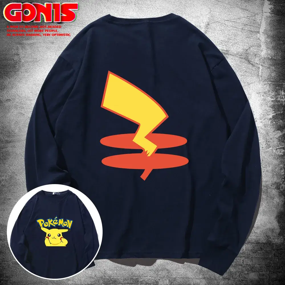 Pikachu Sweatshirt Green Long Sleeve Men Women - Image 9
