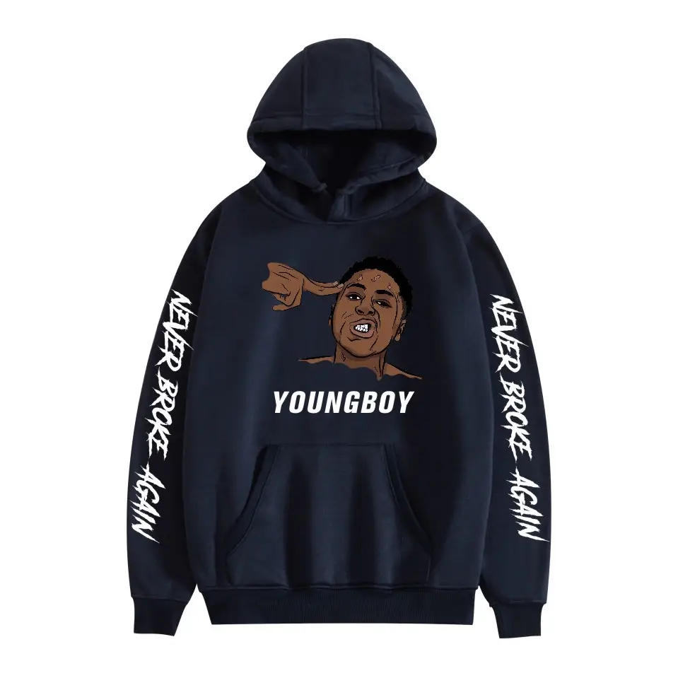 2019 Nev Rapper Pink Hoodie with "Never Rose Again" Print - Image 22