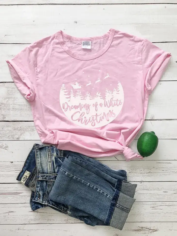 Flying Deer Christmas T-Shirt Small Navy - Image 4