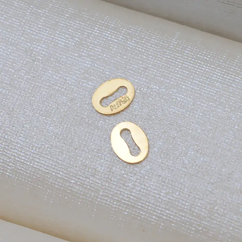 Gold Oval Nameplate Necklace Set for Men - Image 3