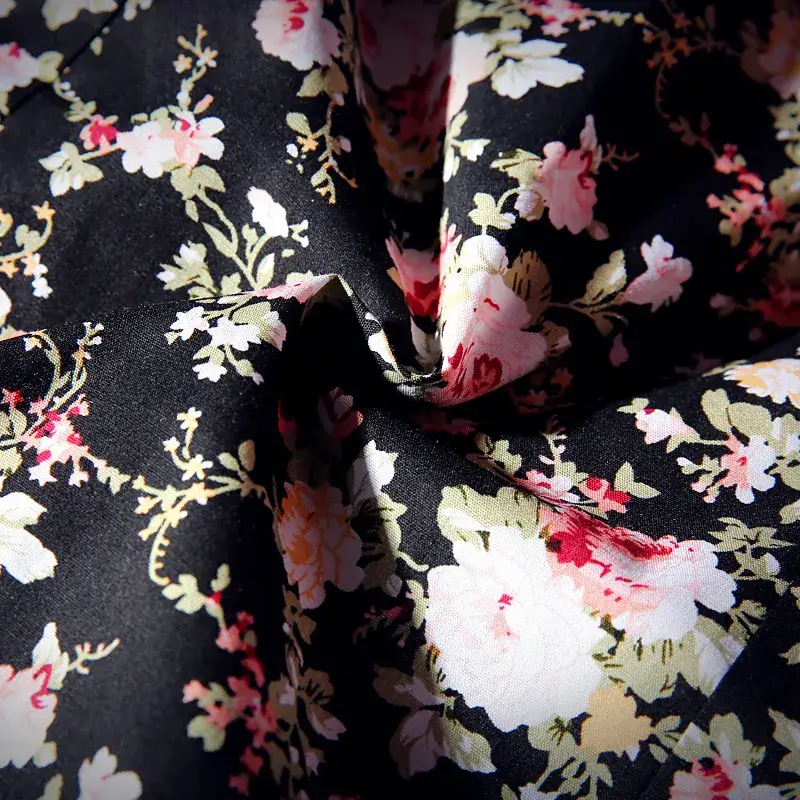 Men's Black Floral Short Sleeve Shirt Pack of 4 - Image 4