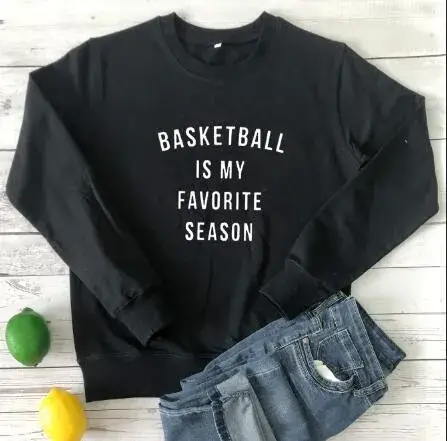 Women's Maroon Basketball Favorite Season Sweatshirt 100% Cotton