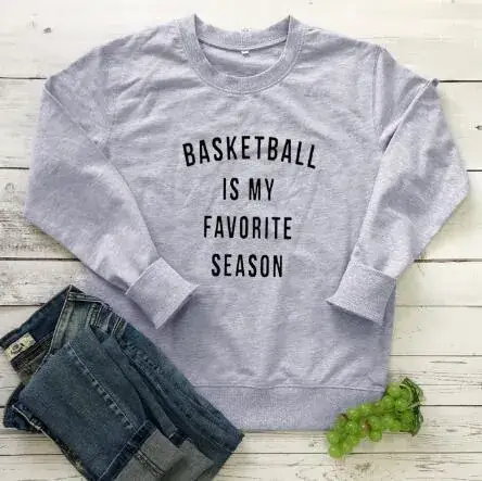 Women's Maroon Basketball Favorite Season Sweatshirt 100% Cotton
